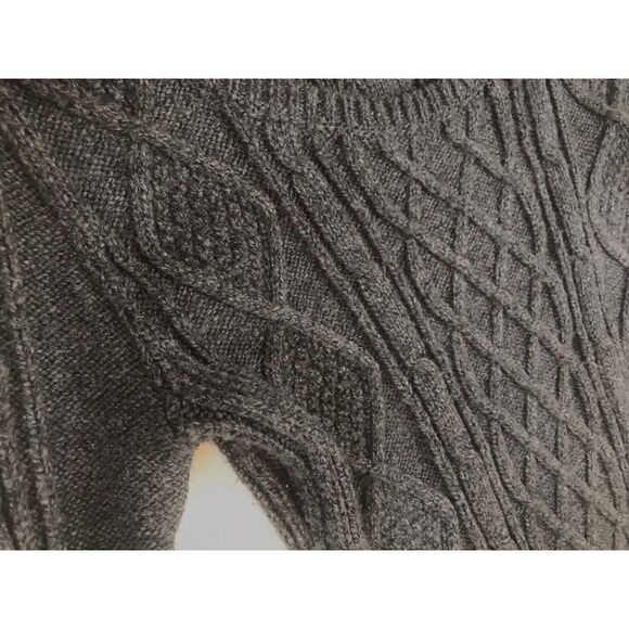 Abercrombie &‎ Fitch Pebble Grey Cotton Knit Sweater Dress - Picture 4 of 11